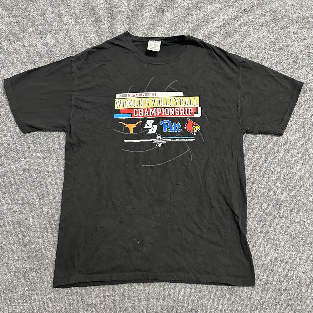 Comfort Wash T-Shirt Mens Size L Black 2022 NCAA Womens Volleyball Championship